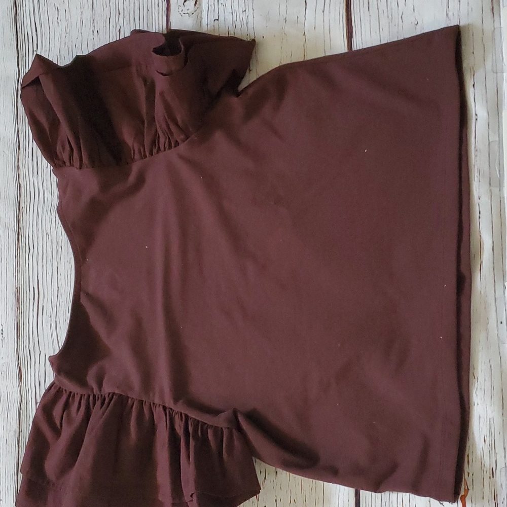 NWOT CUTE BROWN CROP TOP 🤎 - Picture 6 of 7